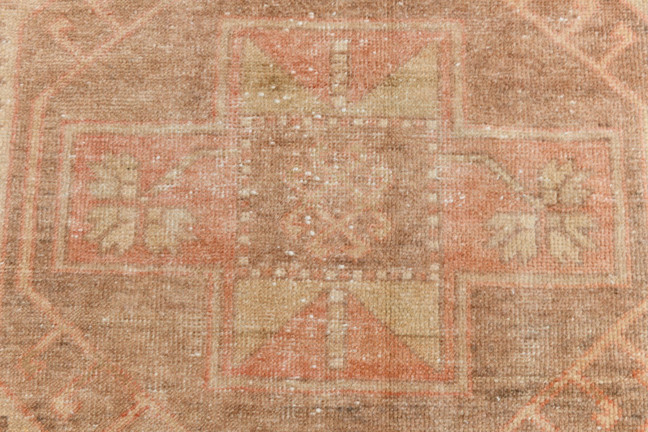 Orange and brown runner rug 78x393cm