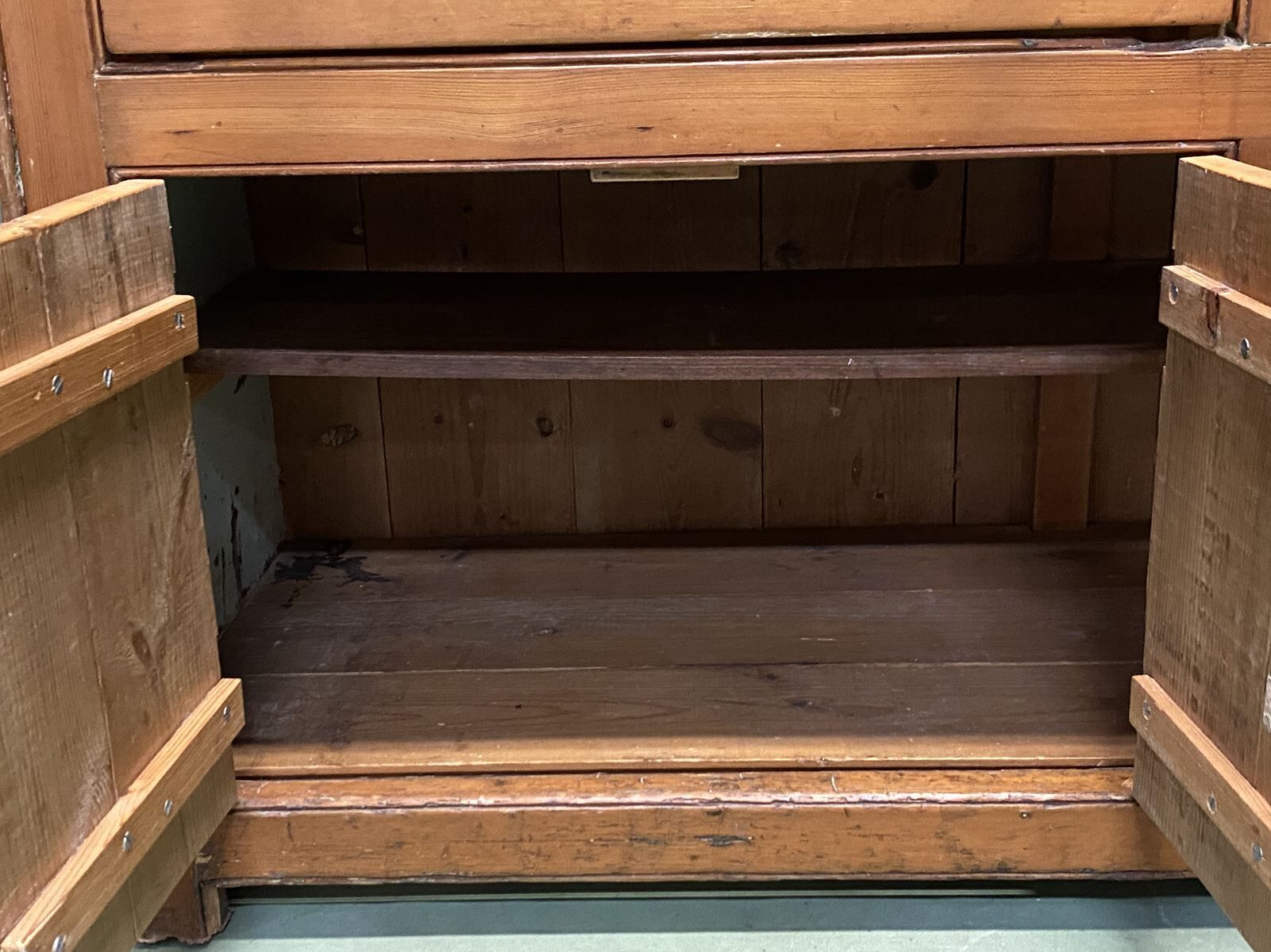 English buffet in early 20th century pine