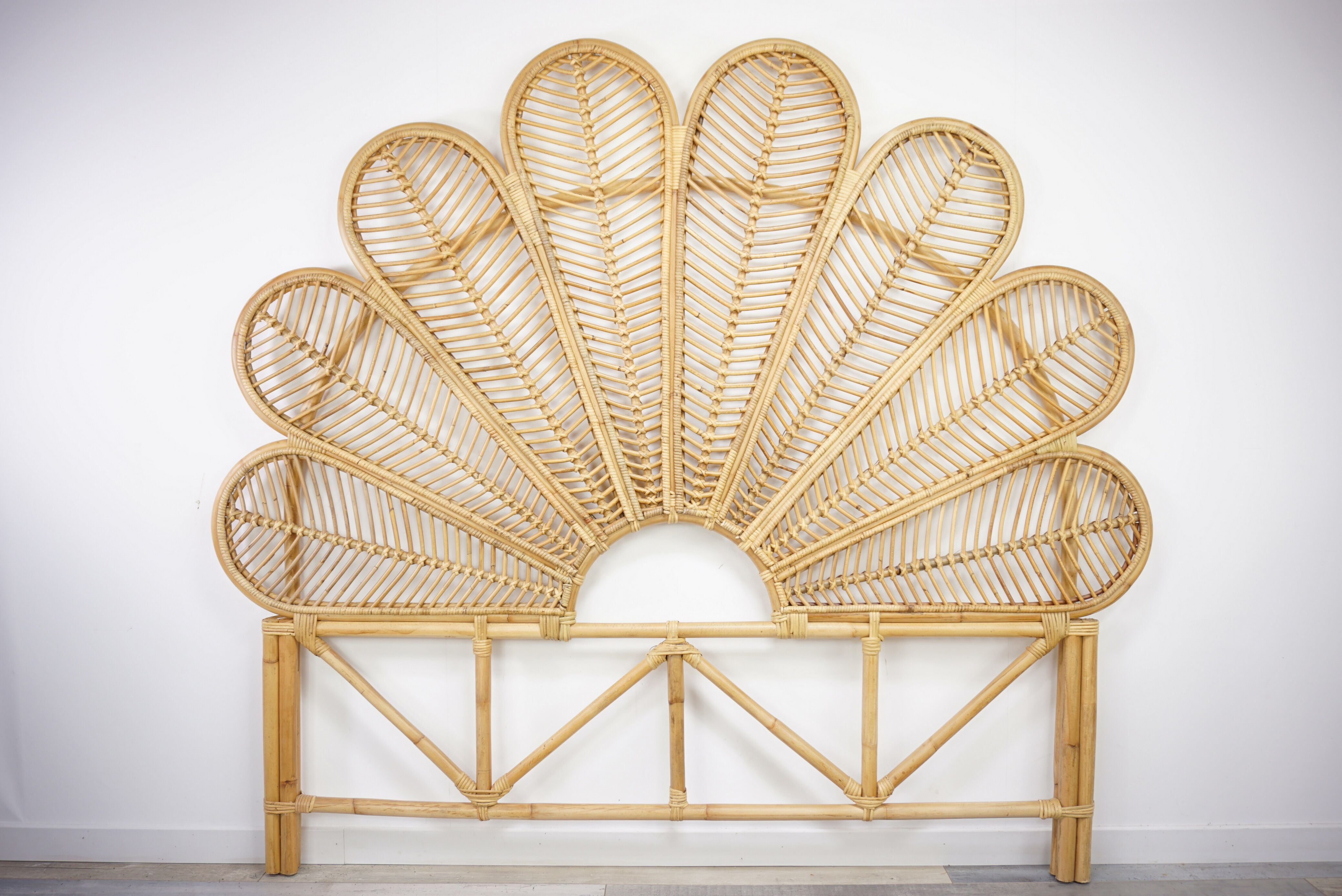 Rattan headboard