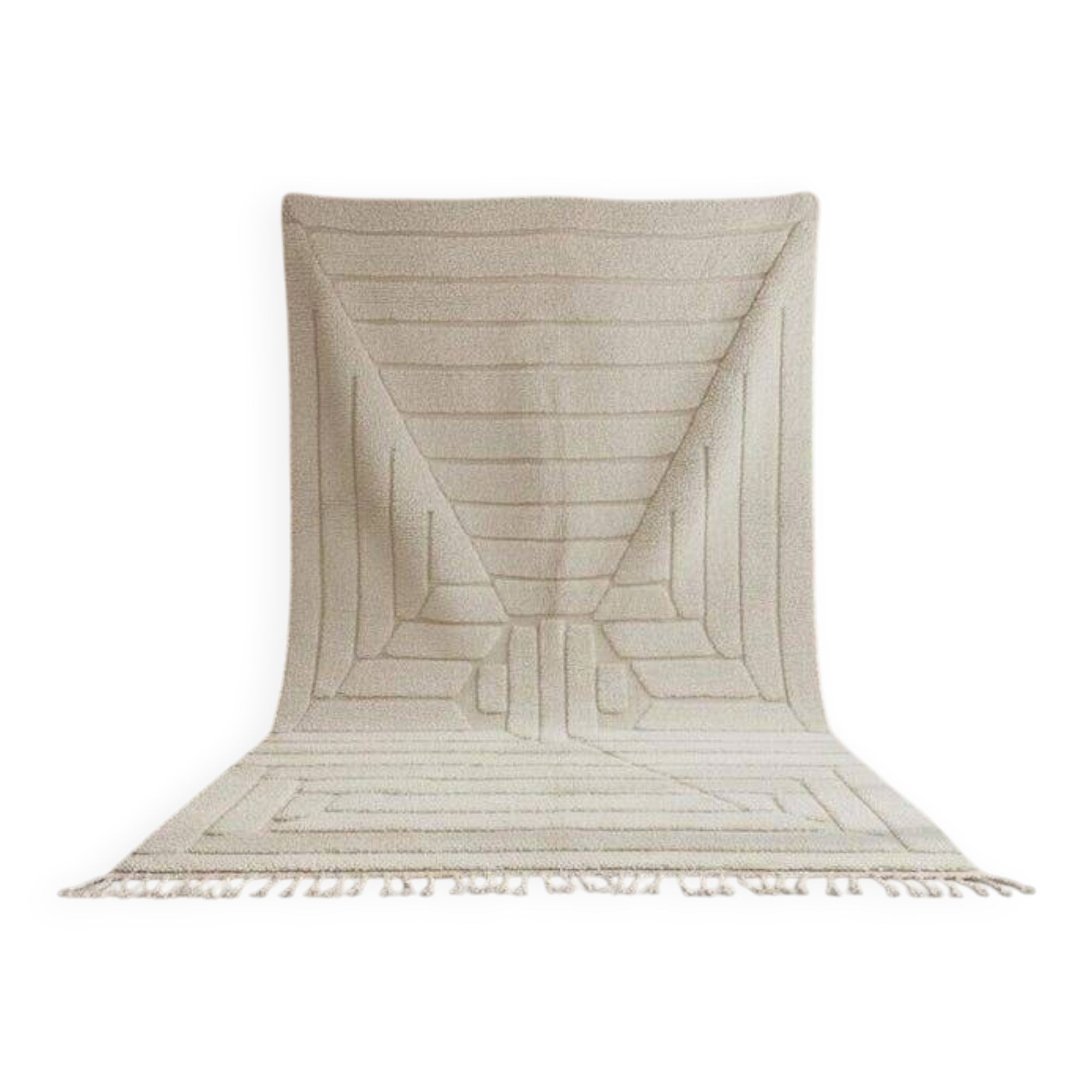 Handmade pure wool rug, size 150/250 cm.