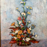Nature morte années datée et signée Paul Guerrier