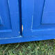 Commode bois peint bleu Majorelle