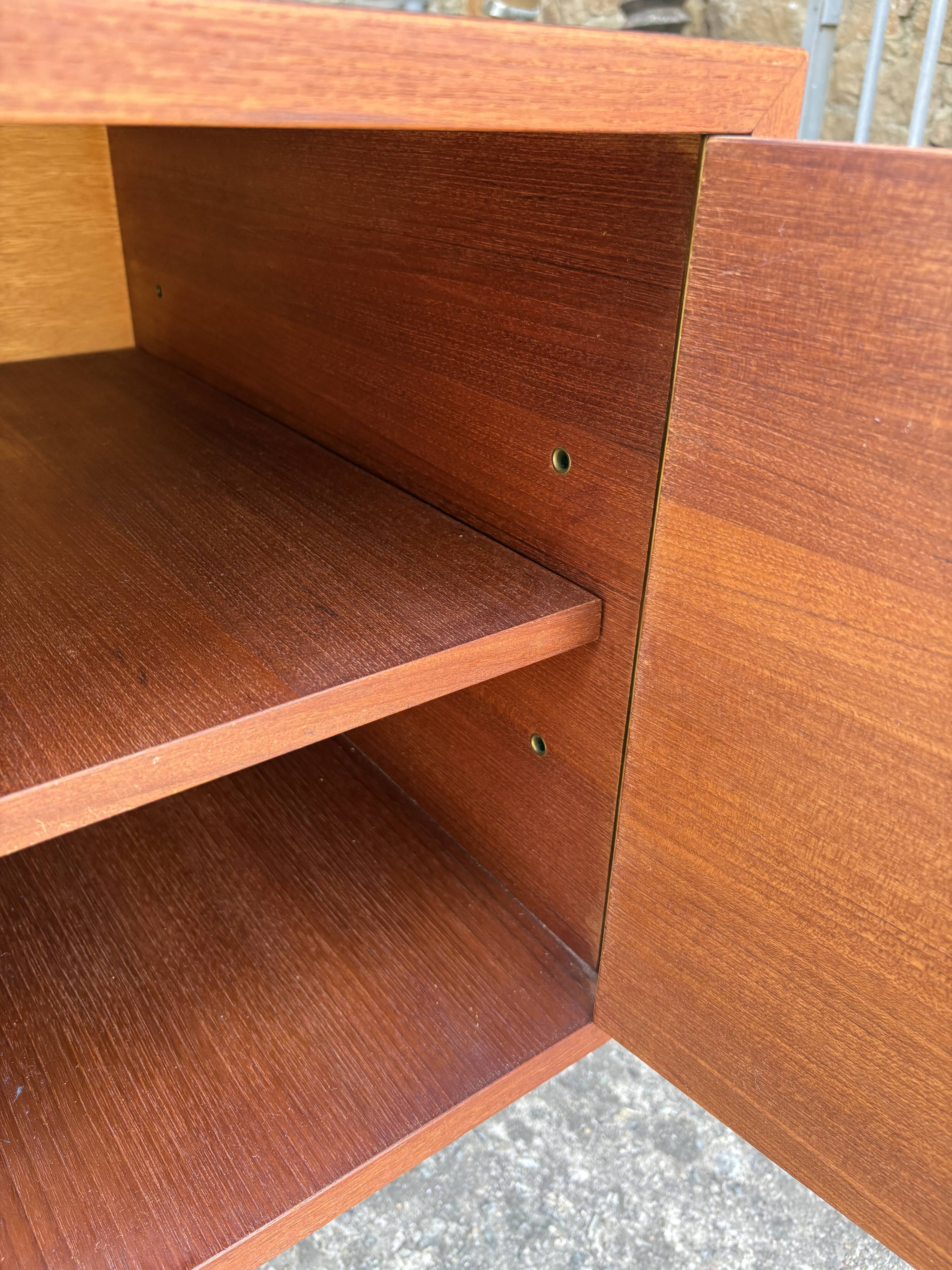 Bureau double face en teck « Musterring International »vers 1960