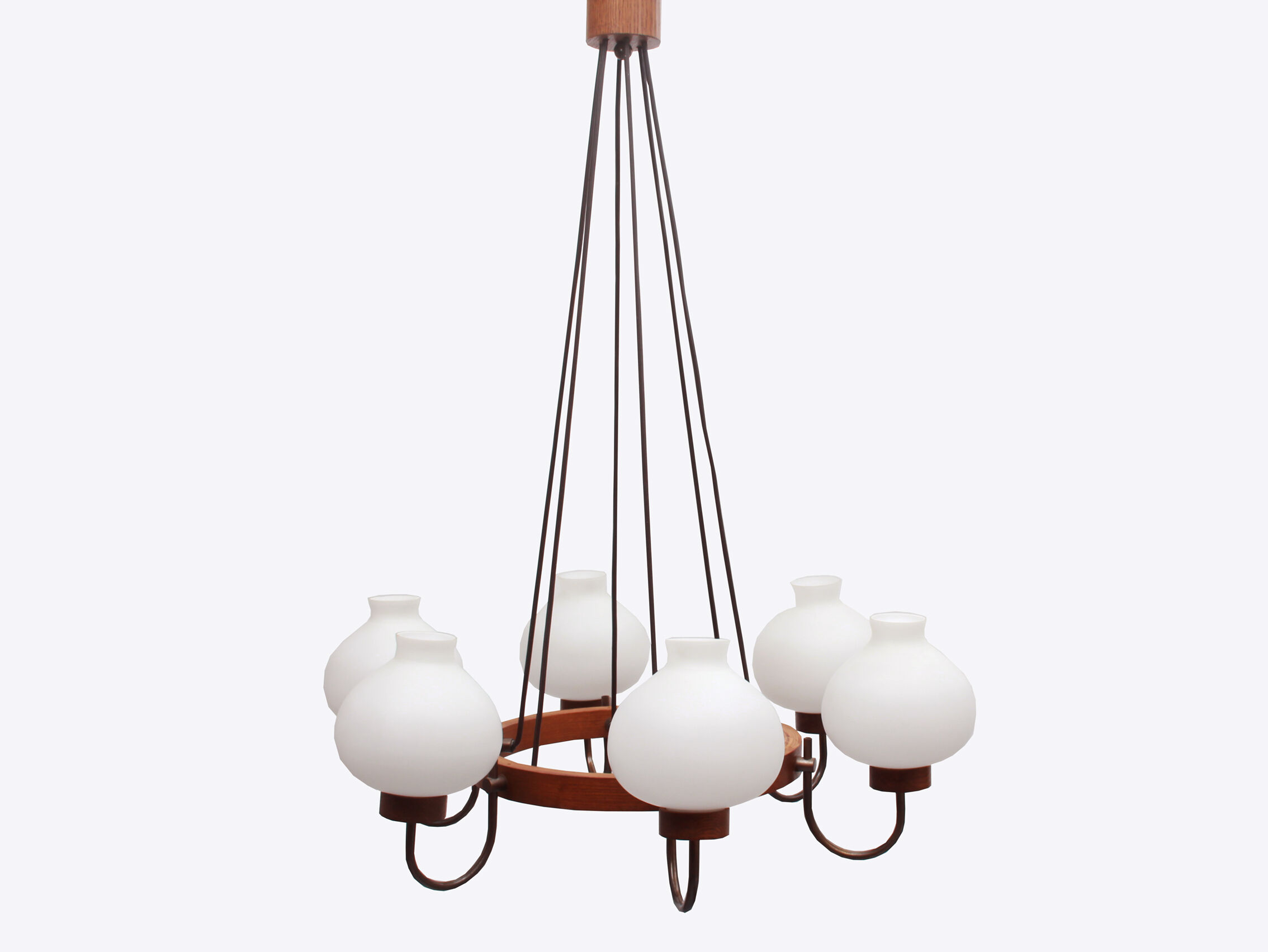 1960s ceiling light in opalglass