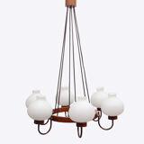 1960s ceiling light in opalglass