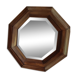 Beveled octagonal mirror