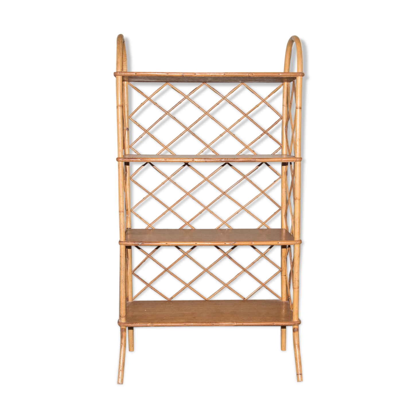 Bamboo library furniture - rattan 60's