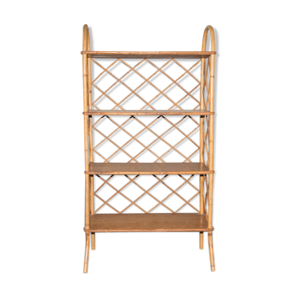 Bamboo library furniture - rattan 60's