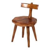 Butalist chair in olive tree, 1960s