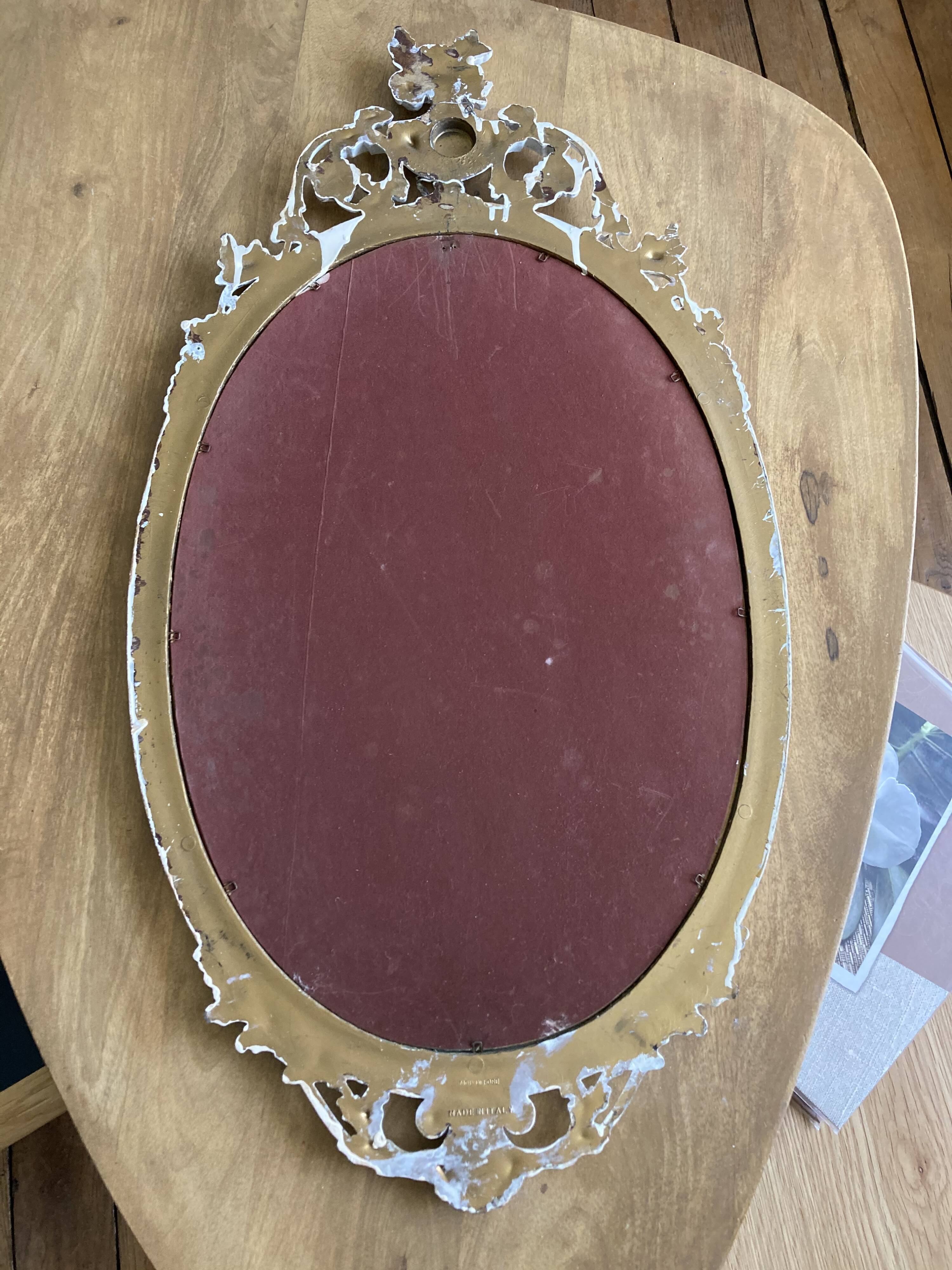 Miroir vintage ancien baroque 76x40
