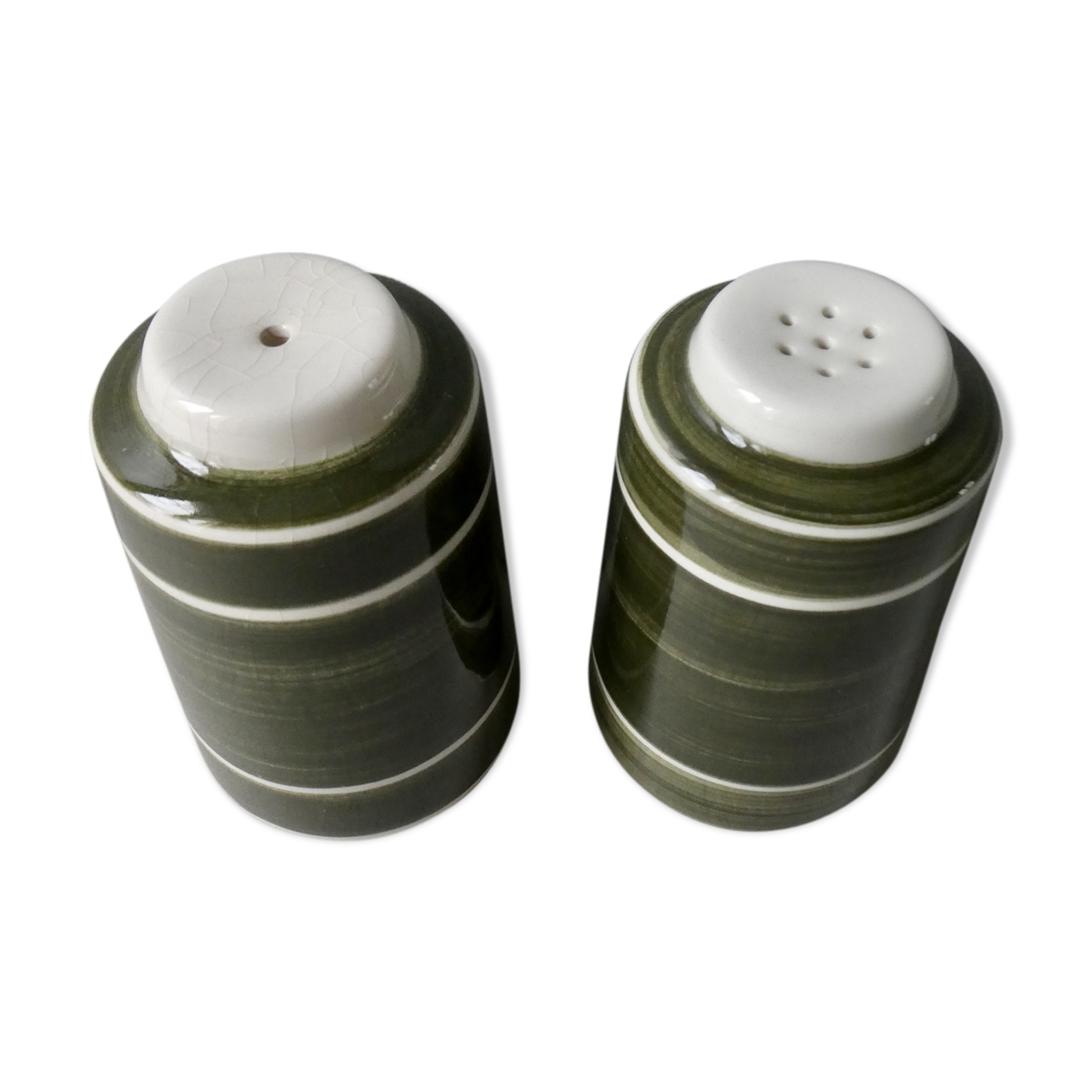 Scandinavian-style ceramic salt and pepper shaker