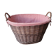 Panière à linge en osier