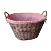 Panière à linge en osier