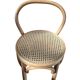 Set di 5 Sgabelli Thonet Style in Legno Curvato e Paglia di Vienna '70