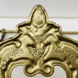 Bronze Coat Rack and Wall Shelf, Vintage, Louis XV Style