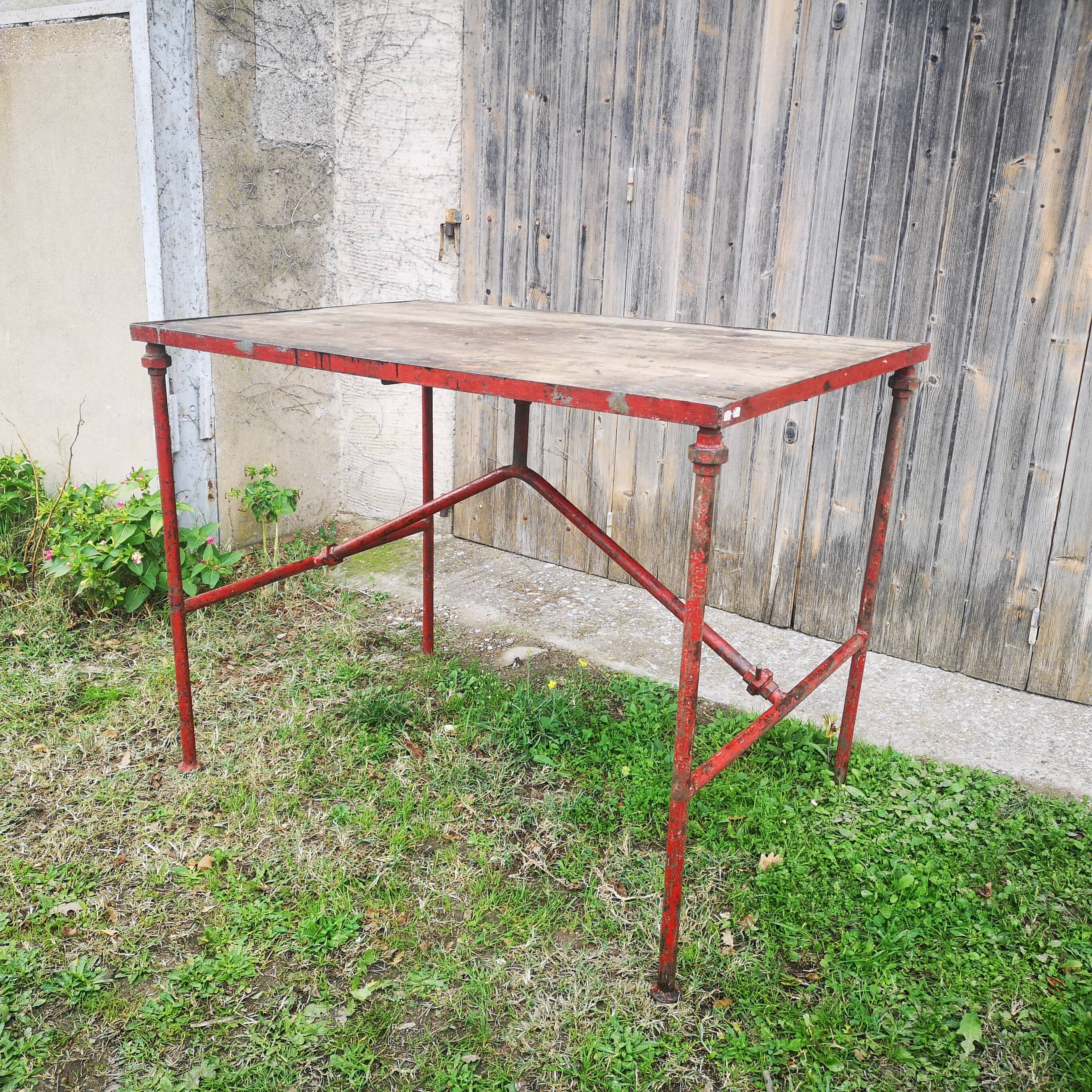 Old plumber workbench