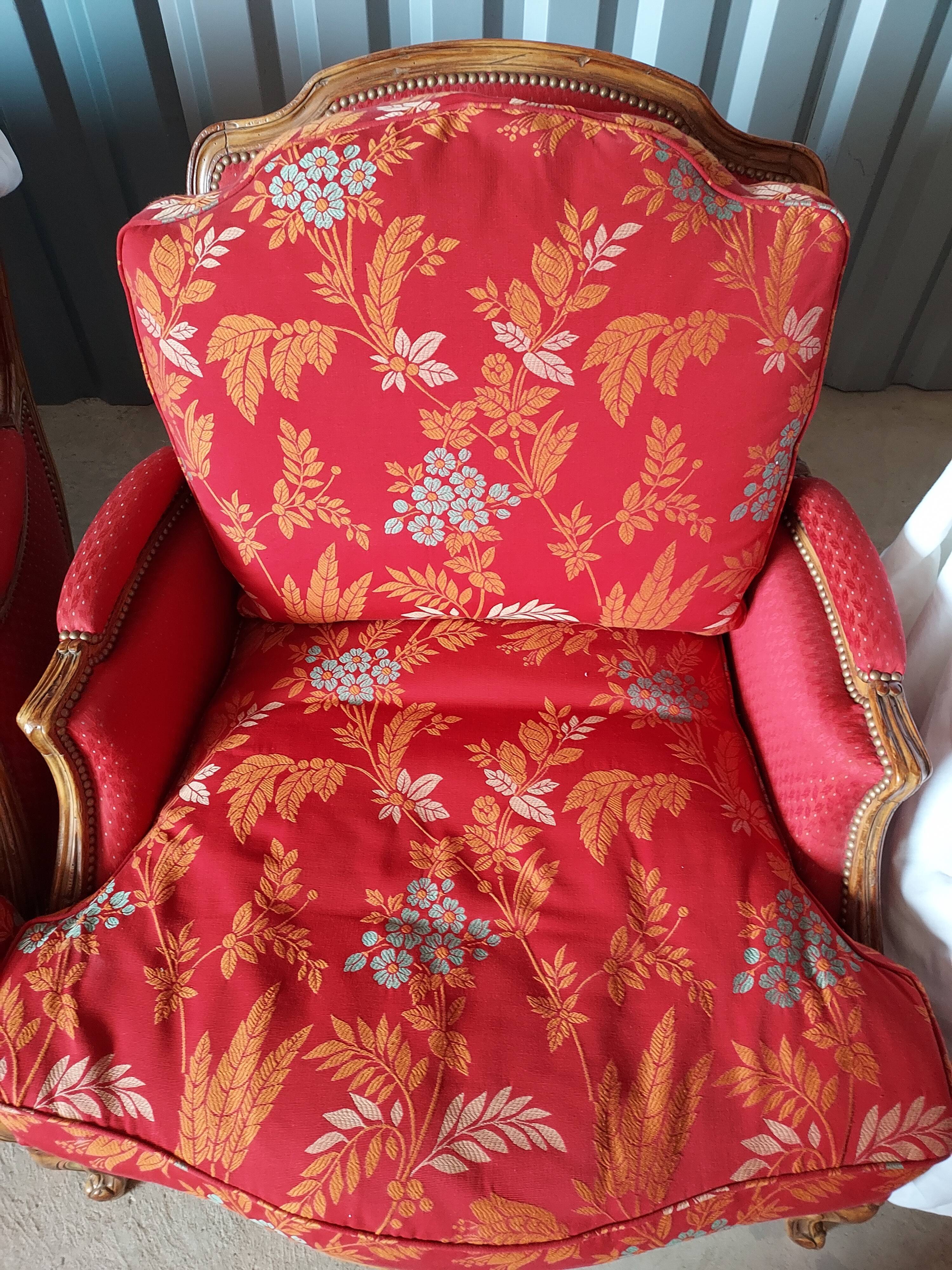 Bergères armchairs