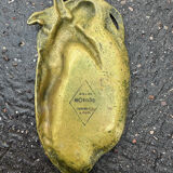 Art Nouveau bronze catchall