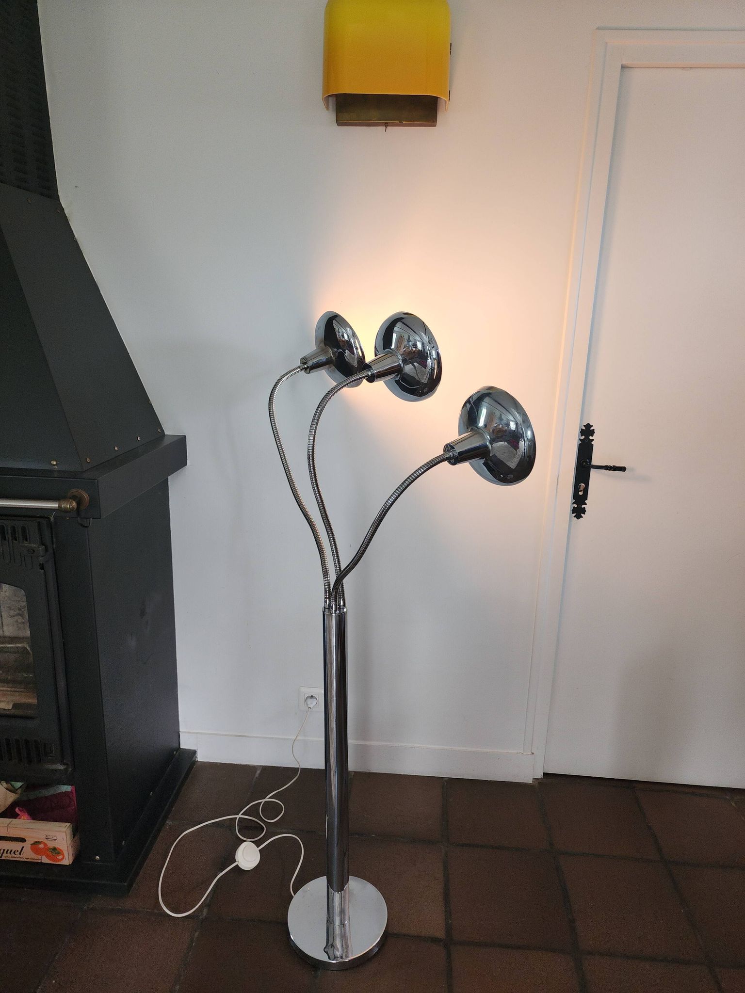 Pair of space age floor lamps