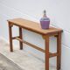 Vintage wooden console, wooden furniture, console table, interior decoration