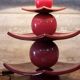 Lampe postmoderne Pagode XXL Drimmer en céramique rouge, 1980