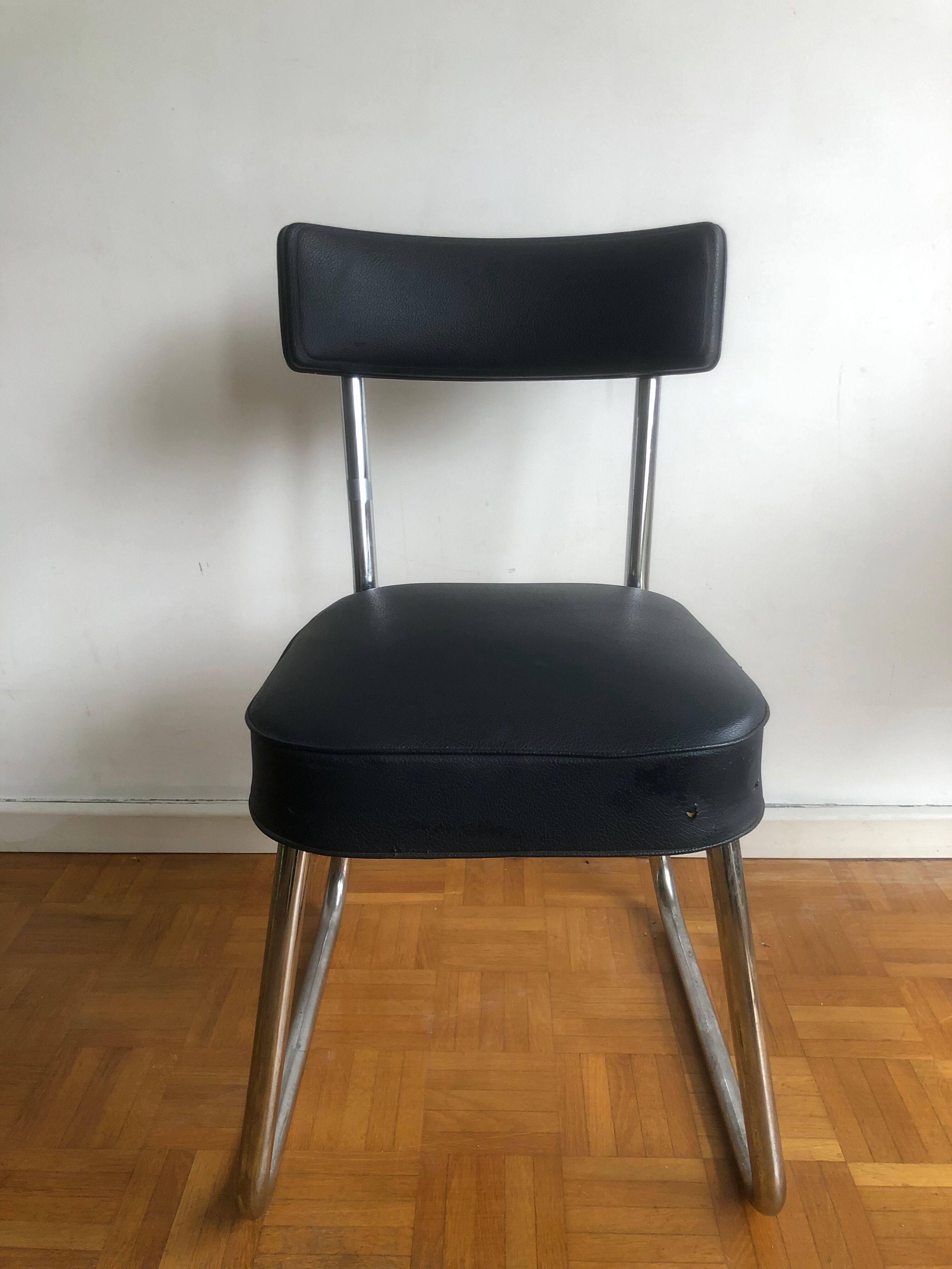 Industrial office chair barrel 1960