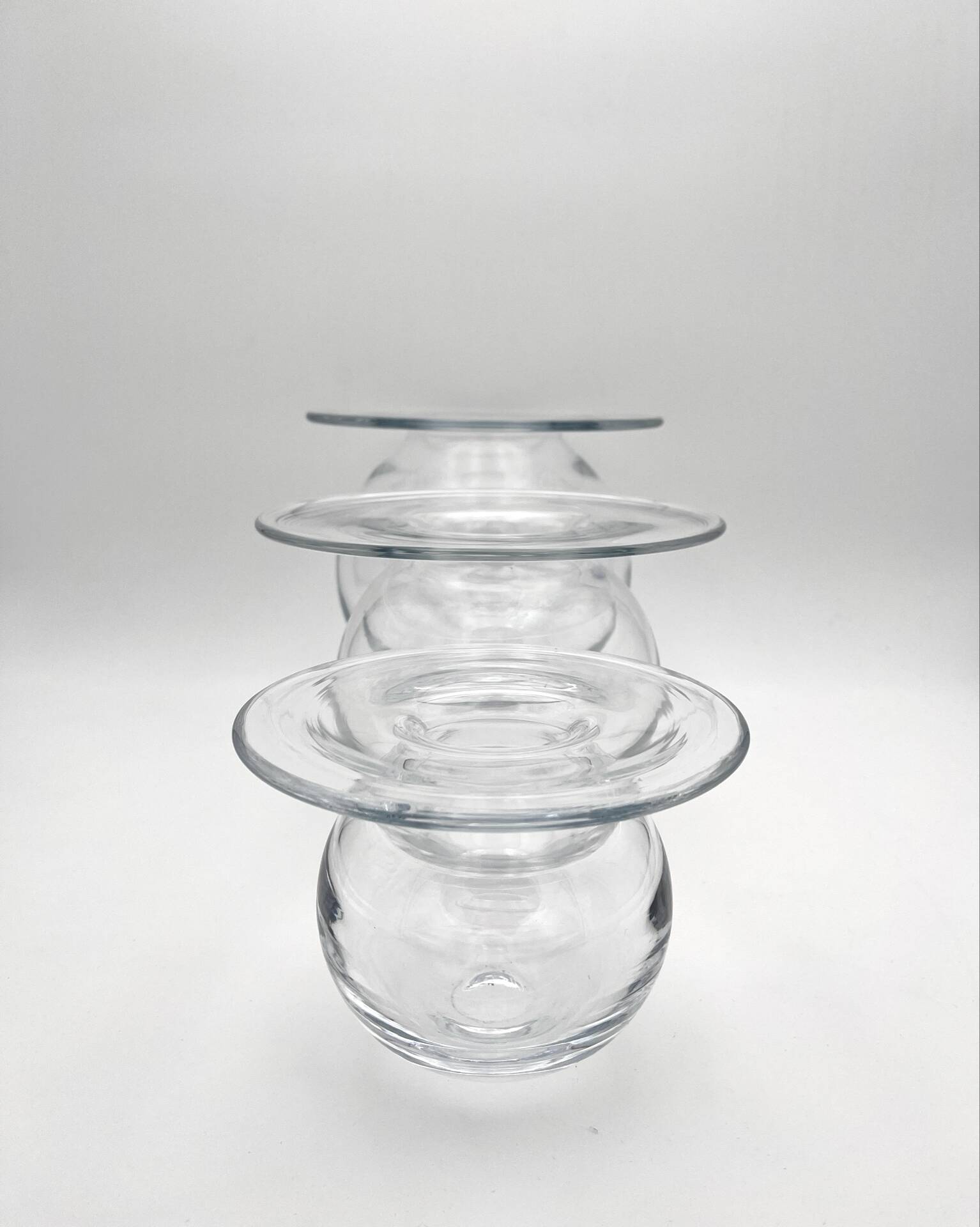 Rare Trio Vases "Saturnus" Nanny Still Riihimäen Lasi 1960