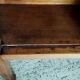Vintage wooden side table with trompe-l'œil system.