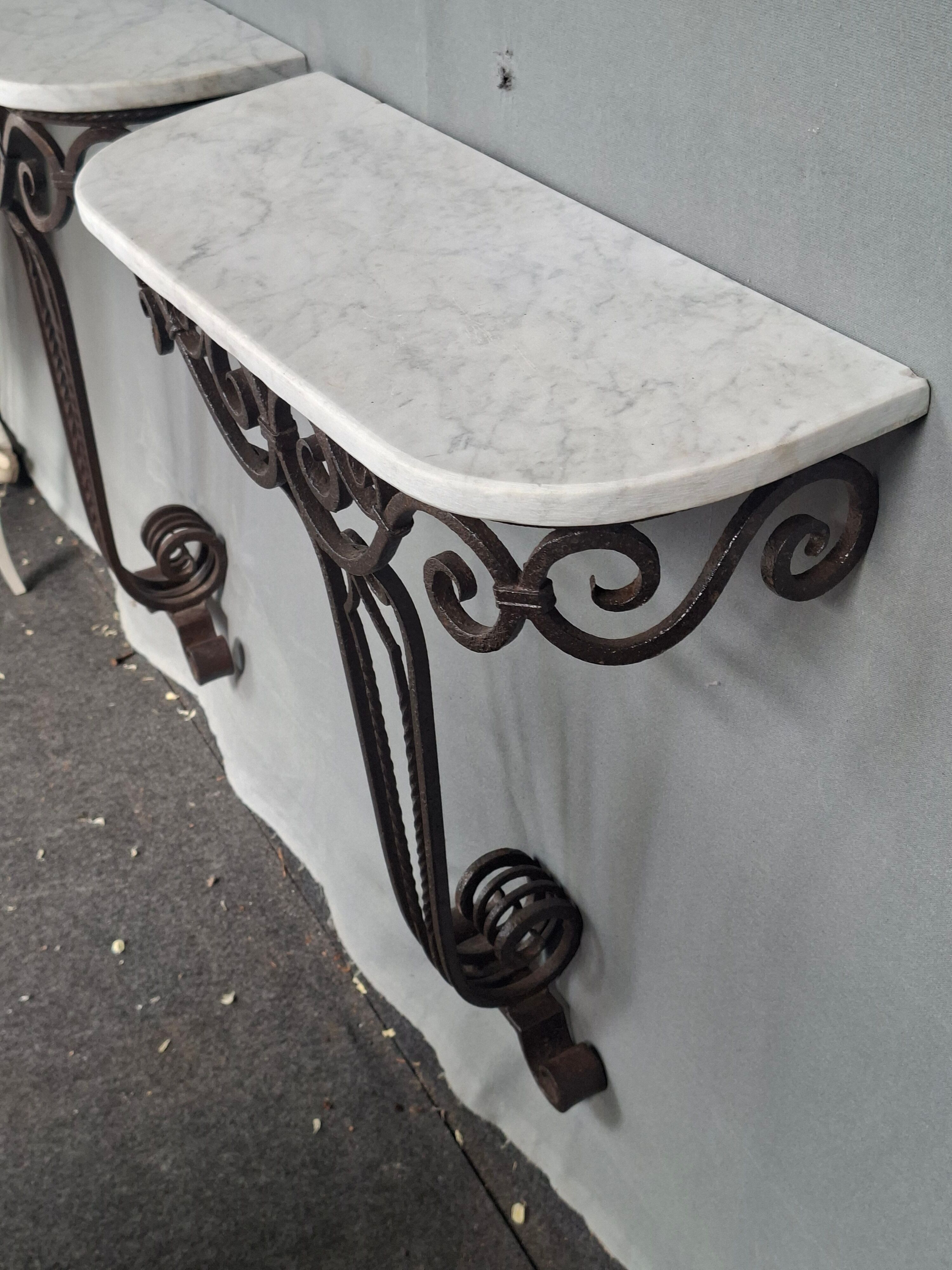 Pair of Art Deco consoles