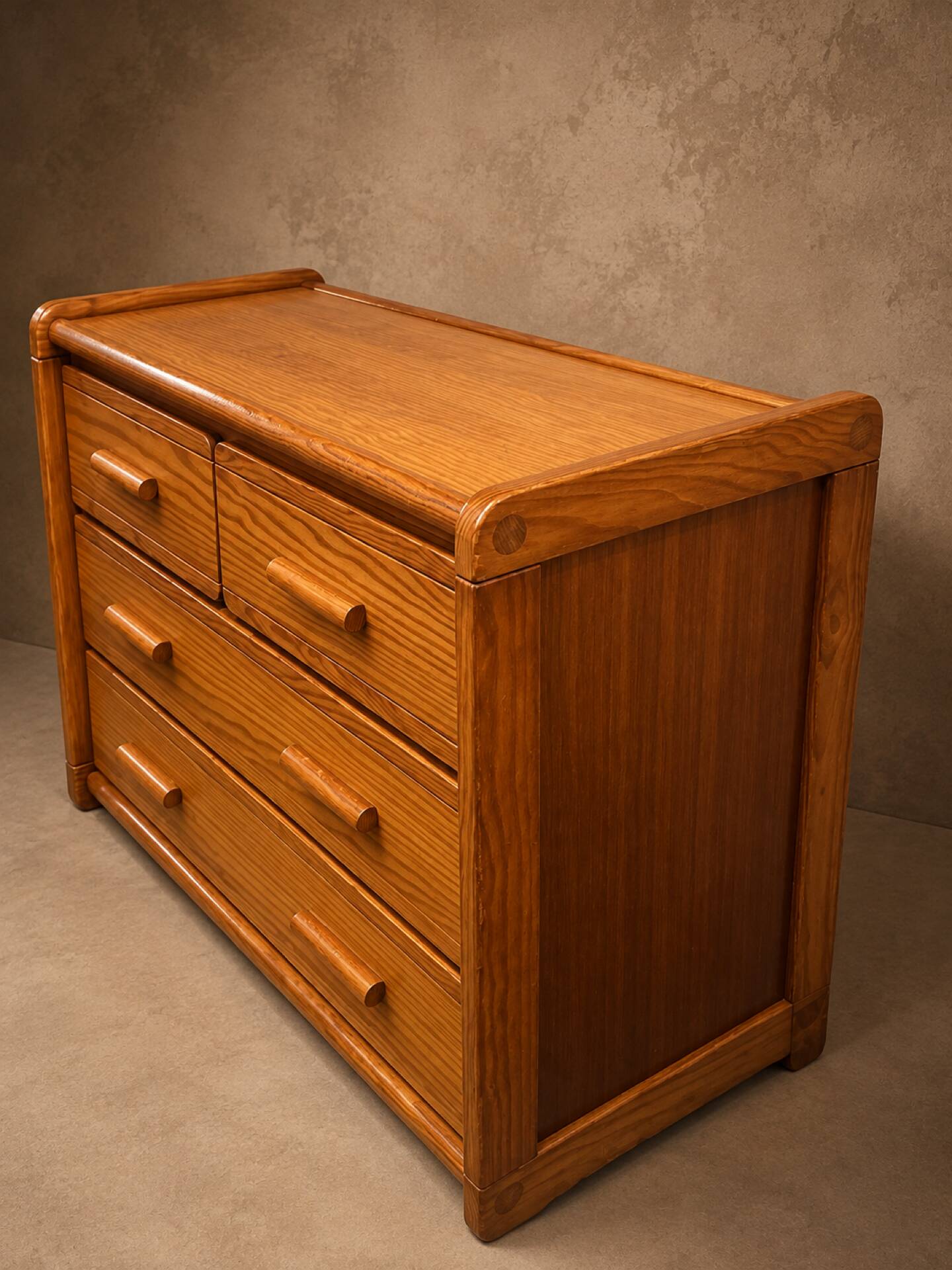 Pine chest of drawers Gautier France, circa 1980