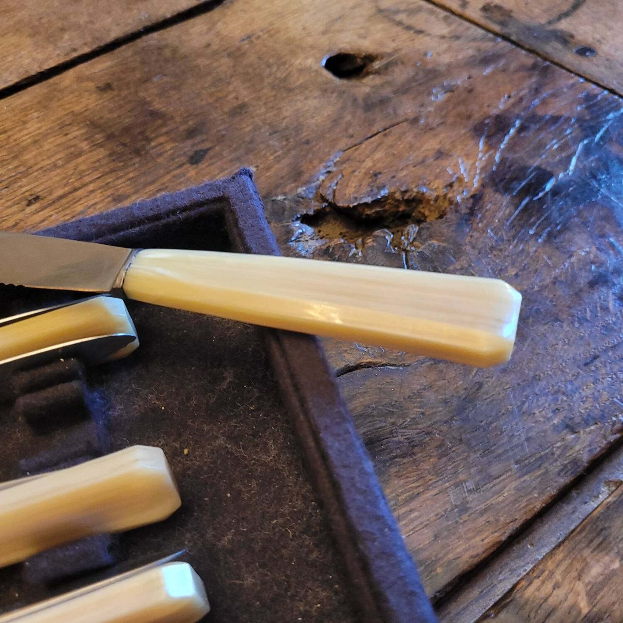 12 Rameau Sens stainless steel knives – France – 1950s/1970s