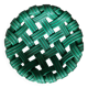Woven ceramic basket