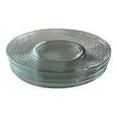 lot de 5 assiettes transparents Pasari Indonesia