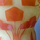 French Glass Vase Schneider