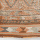 Pale orange herki runner rug 74x392cm