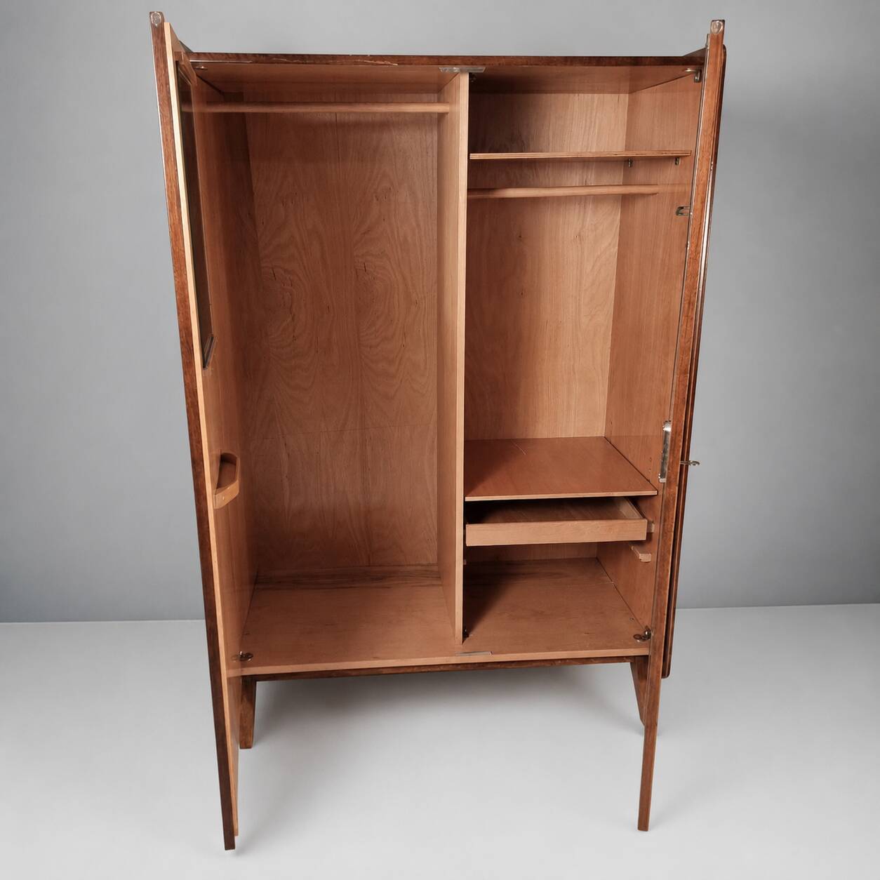 Vintage Wardrobe in Walnut by Tatra Nabytok, 1970s
