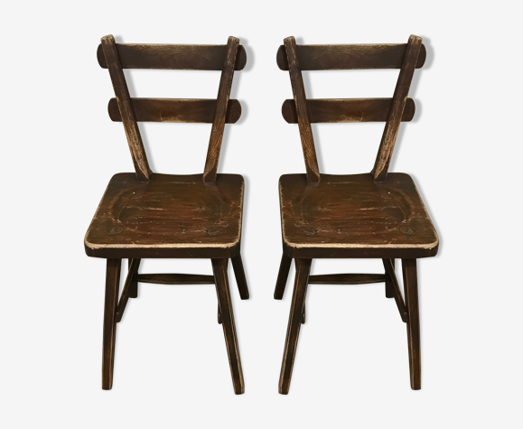 Paire de chaises années 50