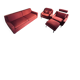 Vintage sofa set airborne & 2 armchairs & a footrest