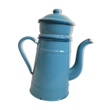 Blue enamelled coffee maker