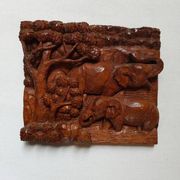 Wooden wall sculpture African art handcrafted ethnic tribal decoration