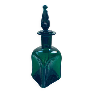 Vintage French Art Glass Decanter Bottle, 1950s