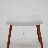 1960s Danish Beech Stool with Fabric