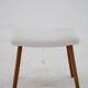 1960s Danish Beech Stool with Fabric