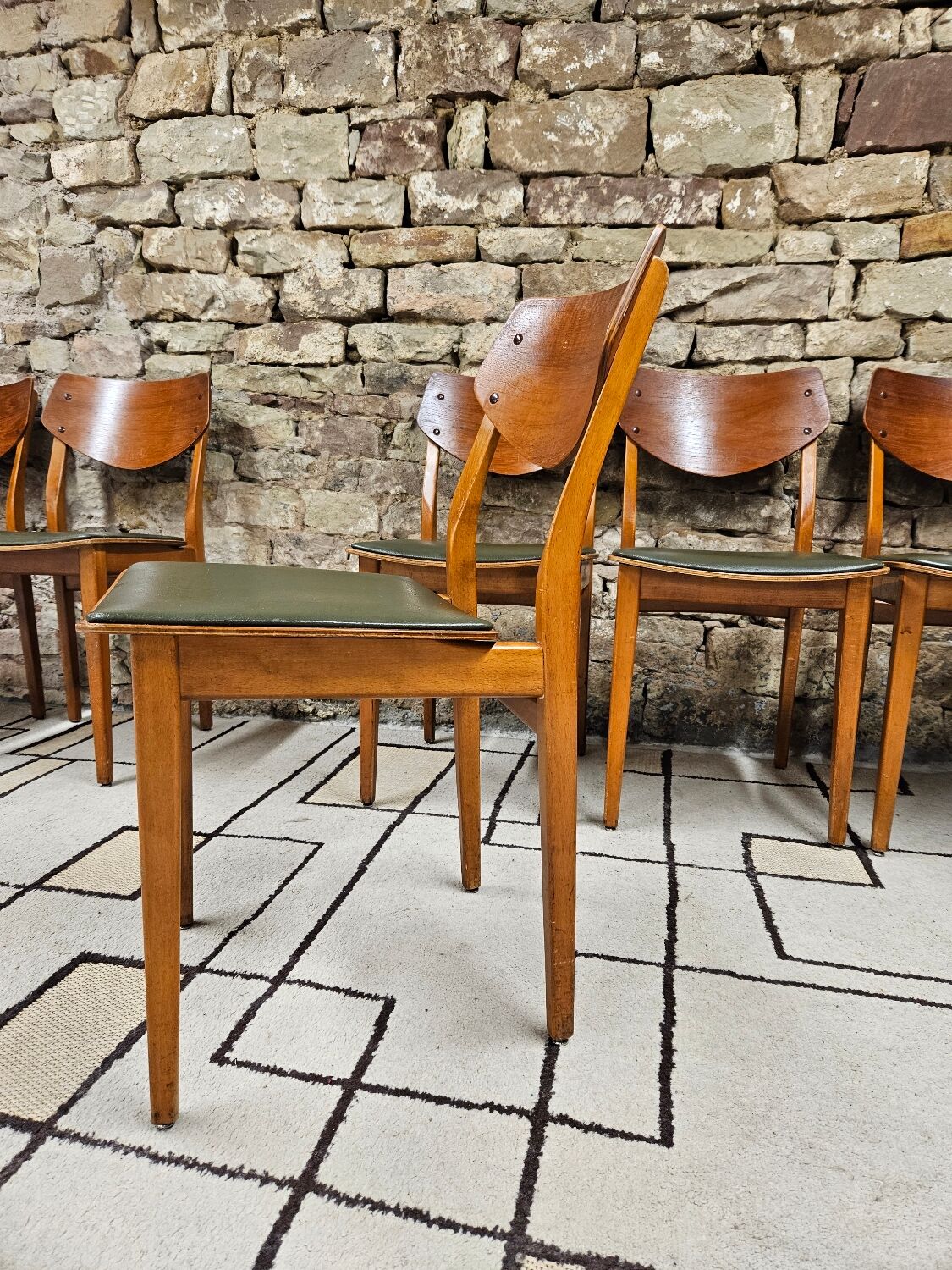 Set of 6 danish chairs 1960