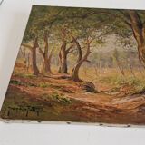 Tableau signé Jean Dufau, XIXème s.
