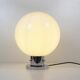 Lampe de table en verre opalin par Glashutte Limburg