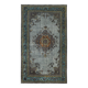 Overdyed Wool Vintage Handmade Carved Rug 169 cm x 288 cm