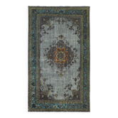 Tapis vintage en laine surteinte sculpté à la main 169 cm x 288 cm