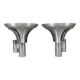 Pair of vintage chrome wall lights