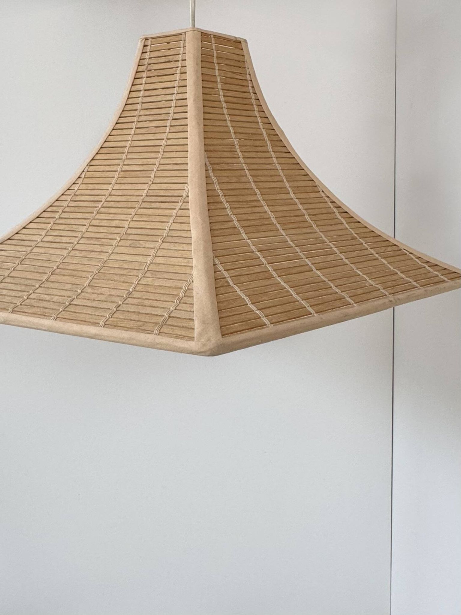 Vintage suspension, wooden slats, France, 1980.